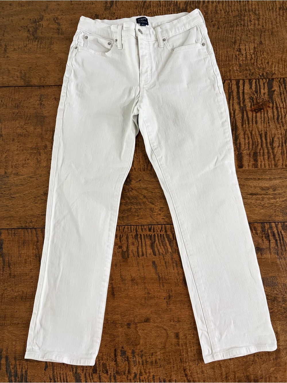 J.Crew "Re-Imagined" Slim Boyfriend Jeans in White - Size 27